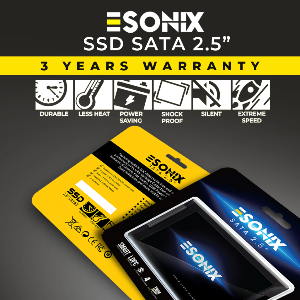 SSD LAPTOP SONIX 128GB / 256GB / 512GB Sata III 2.5" - GARANSI 3 TAHUN
