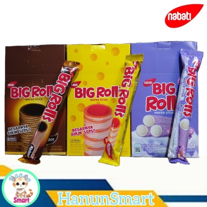 

nabati big rolls box 20x16gr keju cokelat goguma