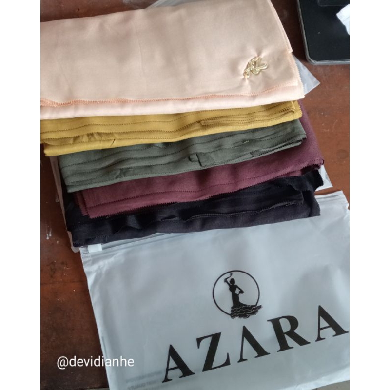 azara polos kemasan pouch logo metal