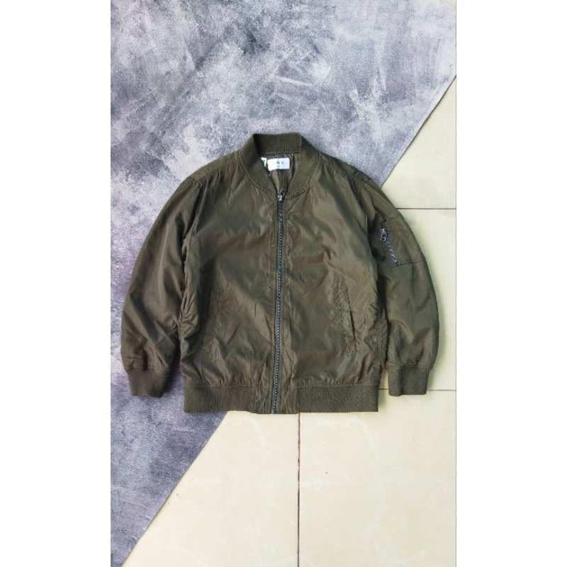Navy Bomber Jacket / bomber second / bomber jacket