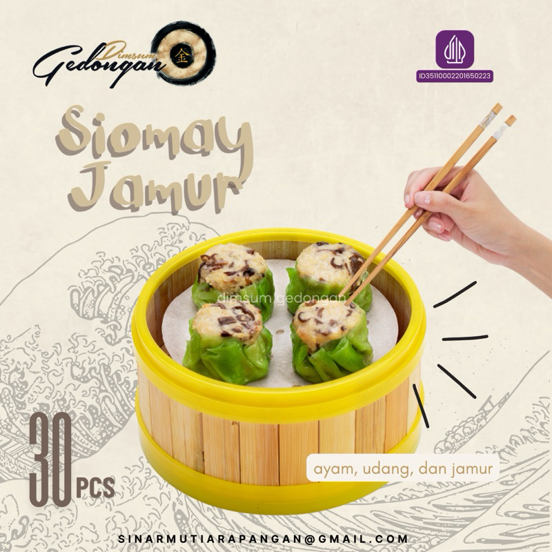 

DIMSUM SIOMAY JAMUR HALAL 100% FROZEN ISI 30 PCS