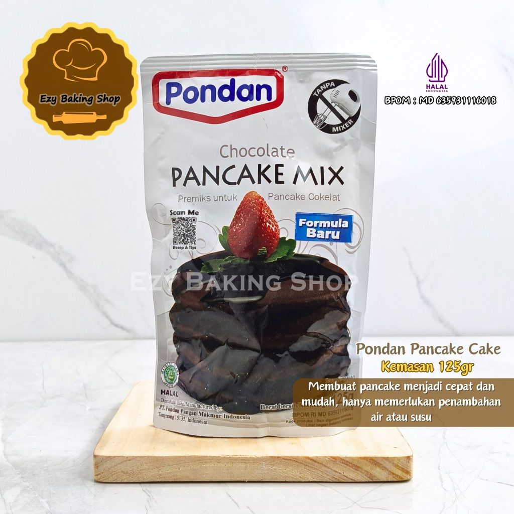 

Pondan Pancake Mix 125gr - Tepung Pancake