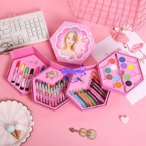 

Crayon Krayon Set 46 Pcs Pensil Warna Perlengkapan Pewarna Gambar Lukisan Anak Sekolah Seniman Alat Mewarnai Praktis