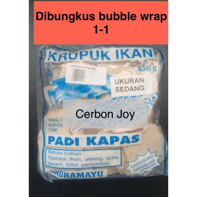 

kerupuk IKAN KAKAP padi kapas ukuran SEDANG krupuk padi kapas kerupuk ikan cirebon Padi kapas oleh-oleh cirebon