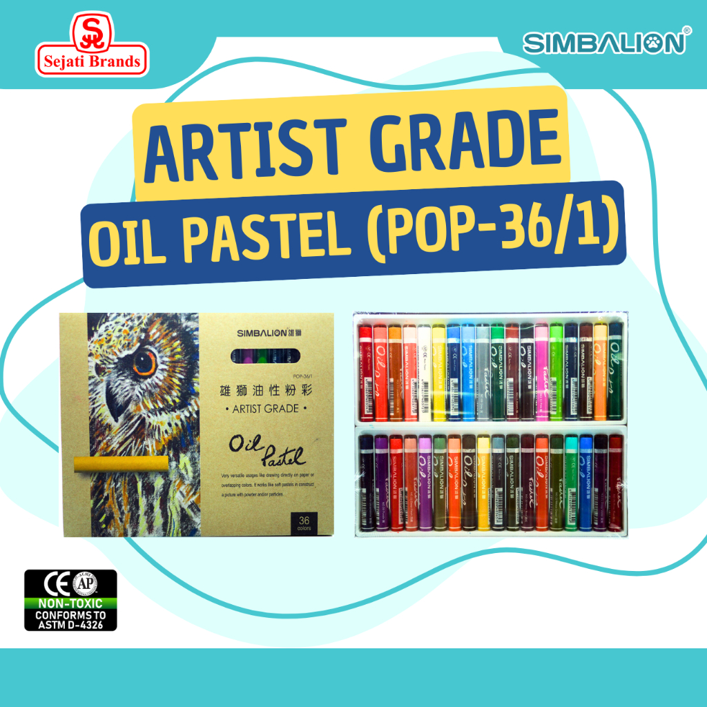 

Simbalion Artist Grade Oil Pastel 36 Color (POP-36/1)