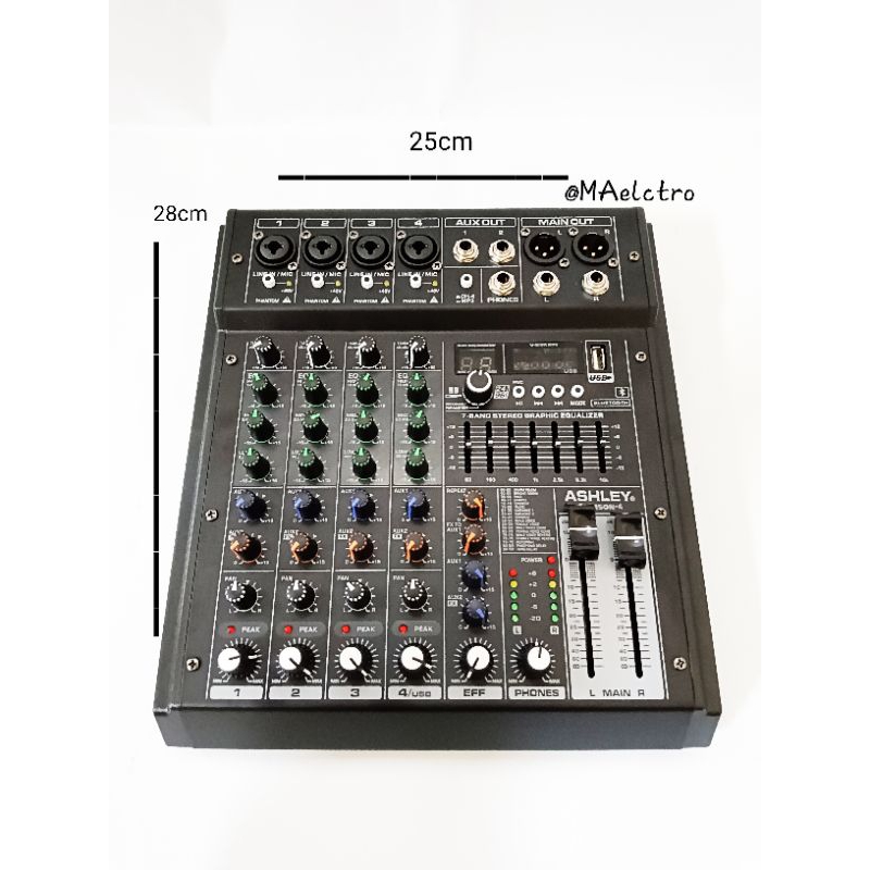 MIXER AUDIO ASHLEY SAMSON 4 CHANNEL / mixer audio ashley samson 4 series 4 channel