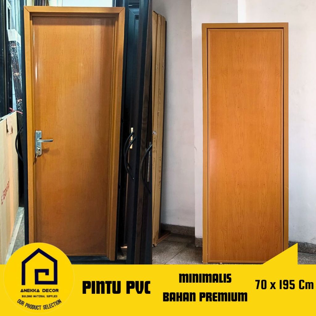 Pintu PVC  Kamar mandi / Pintu PVC Kamar Tidur Bahan Tebal