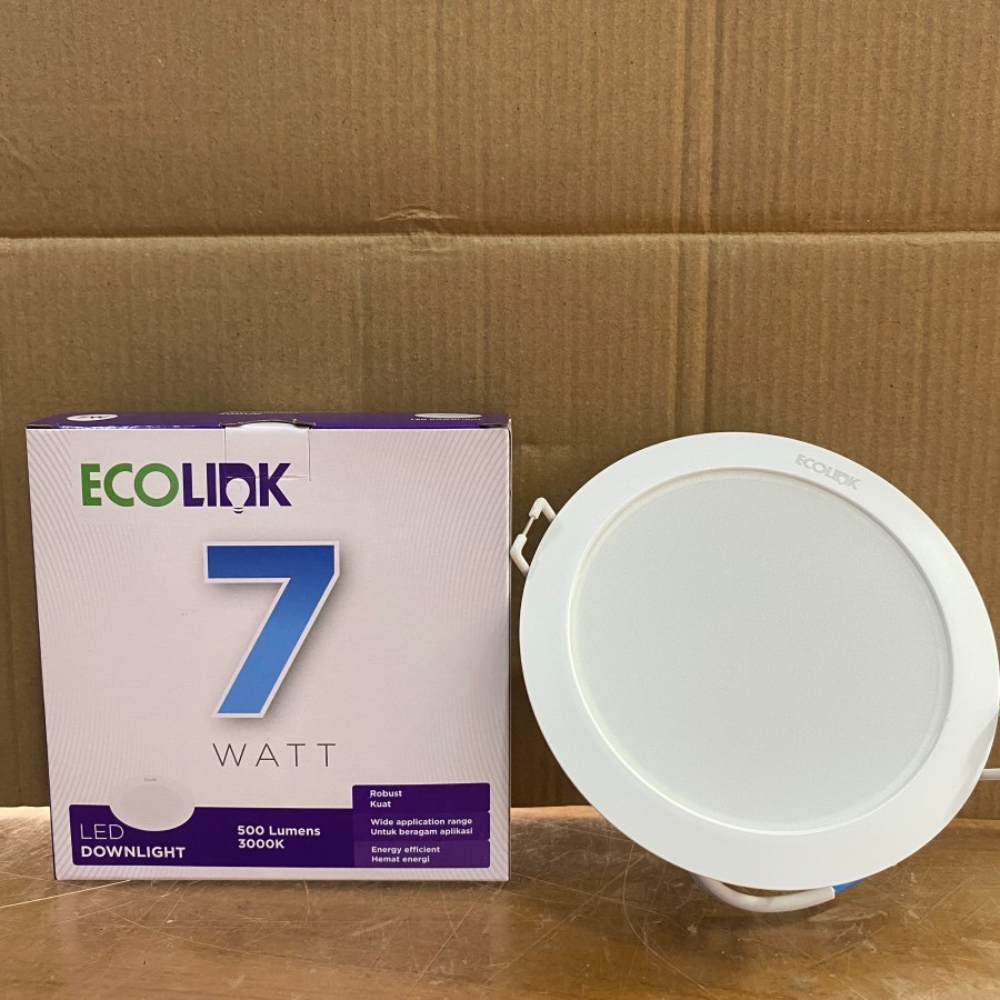 LAMPU LED DOWNLIGHT PANEL ECOLINK 7WATT 7 WATT 7WAT 7 WAT ECOLINK PANEL SNI INBOW ECOLINK