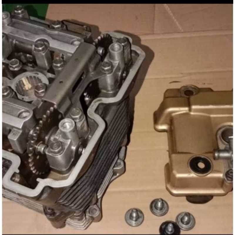 BLOK HEAD KLEP+BORING SEHER SATRIA FU 150 CC ORIGINAL COPOTAN