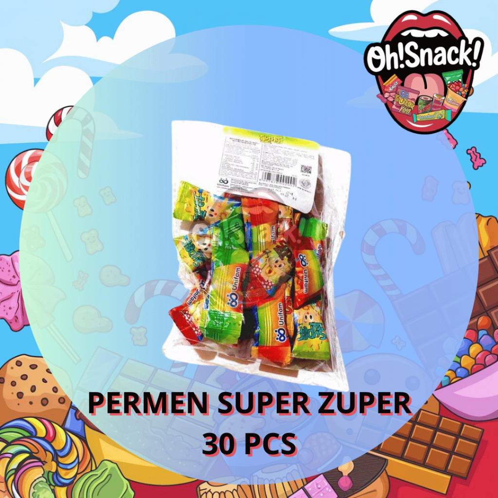 

PERMEN SUPER ZUPER RENCENG MIX 1 BAG ISI 30 PCS