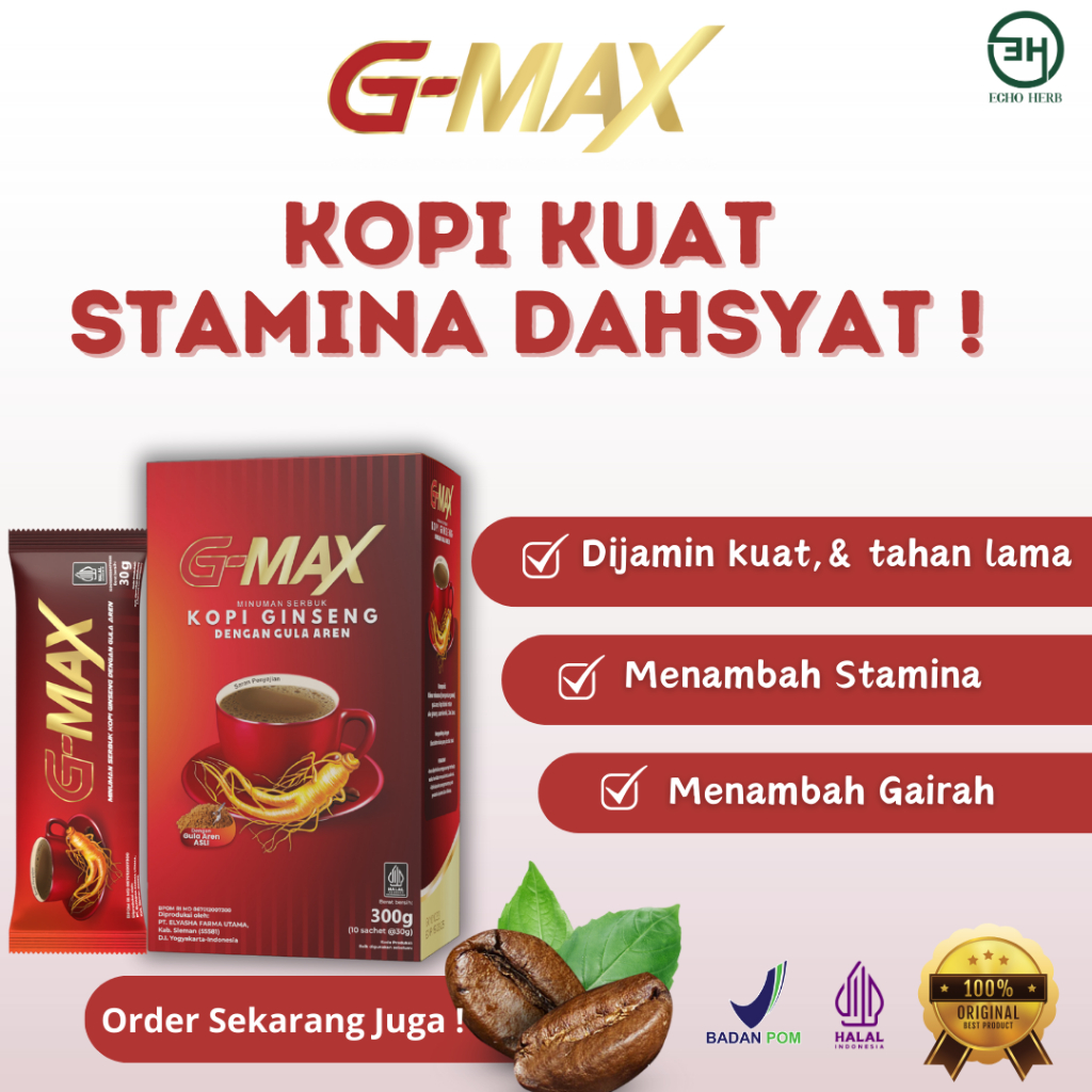 

G-MAX kopi stamina pria tahan lama