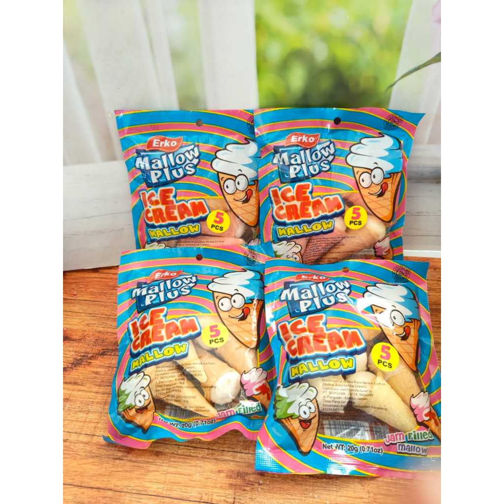 

(5 BUNGKUS) ERKO MALLOW PLUS MARSHMALLOW ICE CREAM ISI 5
