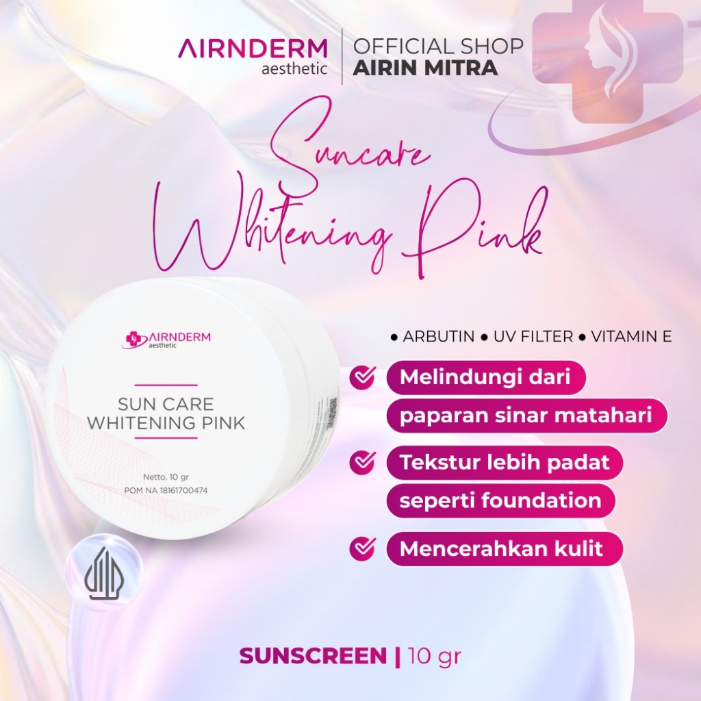 Airin Suncare Whitening Pink, Sun Care Sunscreen Whitening Pink Airin Beauty, Skincare Airinderm Bea