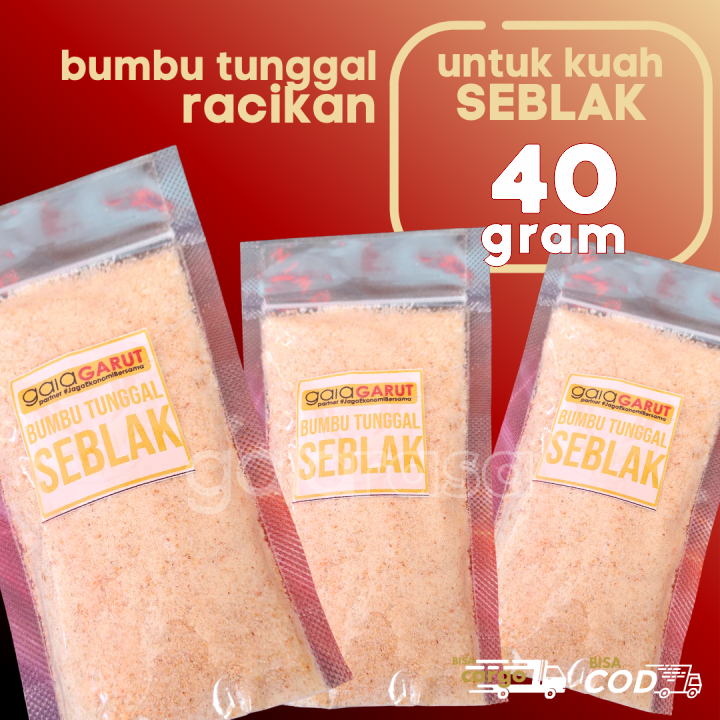 

Bumbu TUNGGAL Kuah SEBLAK 40gr by GaiaRasa