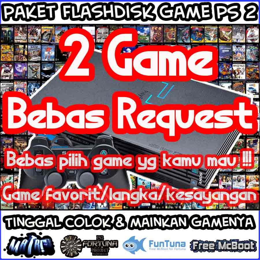Paket 2 Game Flashdisk Game PS2 PS 2 Matrix McBoot Bebas Request