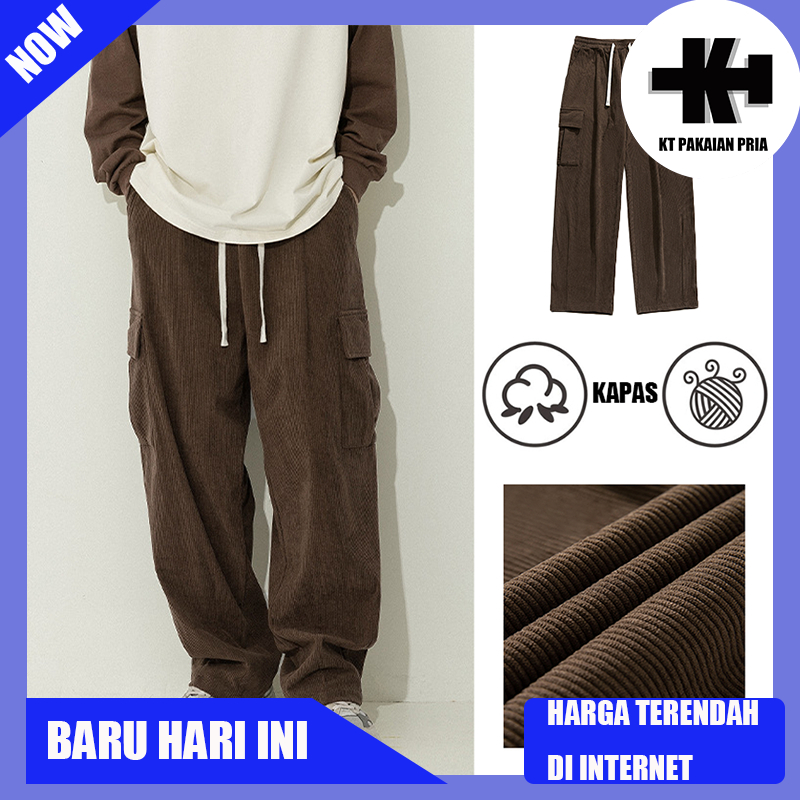 Celana panjang korduroi pria Celana panjang Korea Celana panjang pria Celana panjang kasual pria Cel