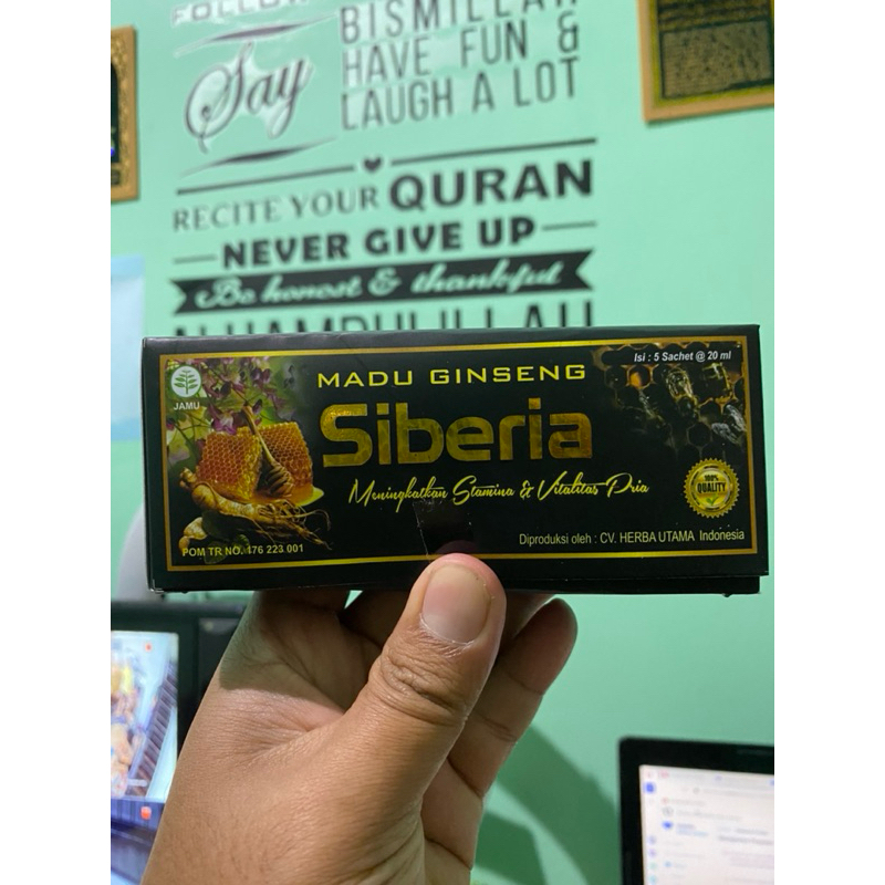 MADU HERBAL SIBERIA MADU GINSENG SIBERIA Isi 5 sachet