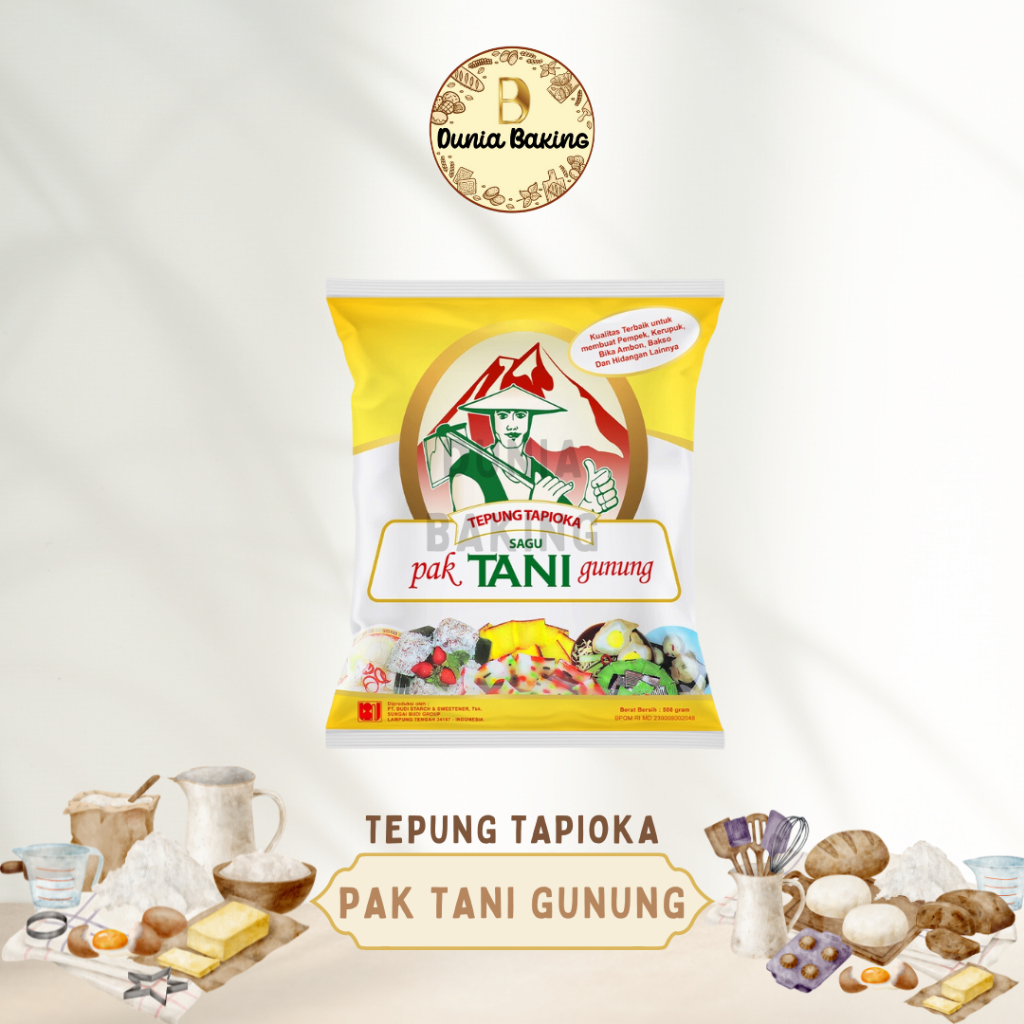 

Tepung Tapioka Cap Pak Tani Gunung | Tepung tapioka - 500gr