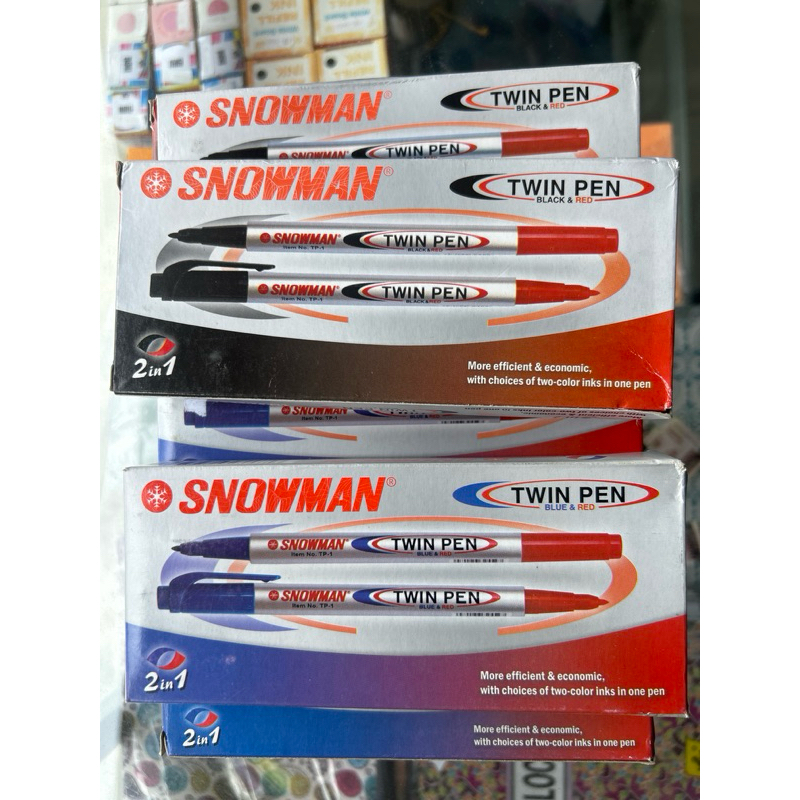 

Spidol SNOWMAN Twin Pen