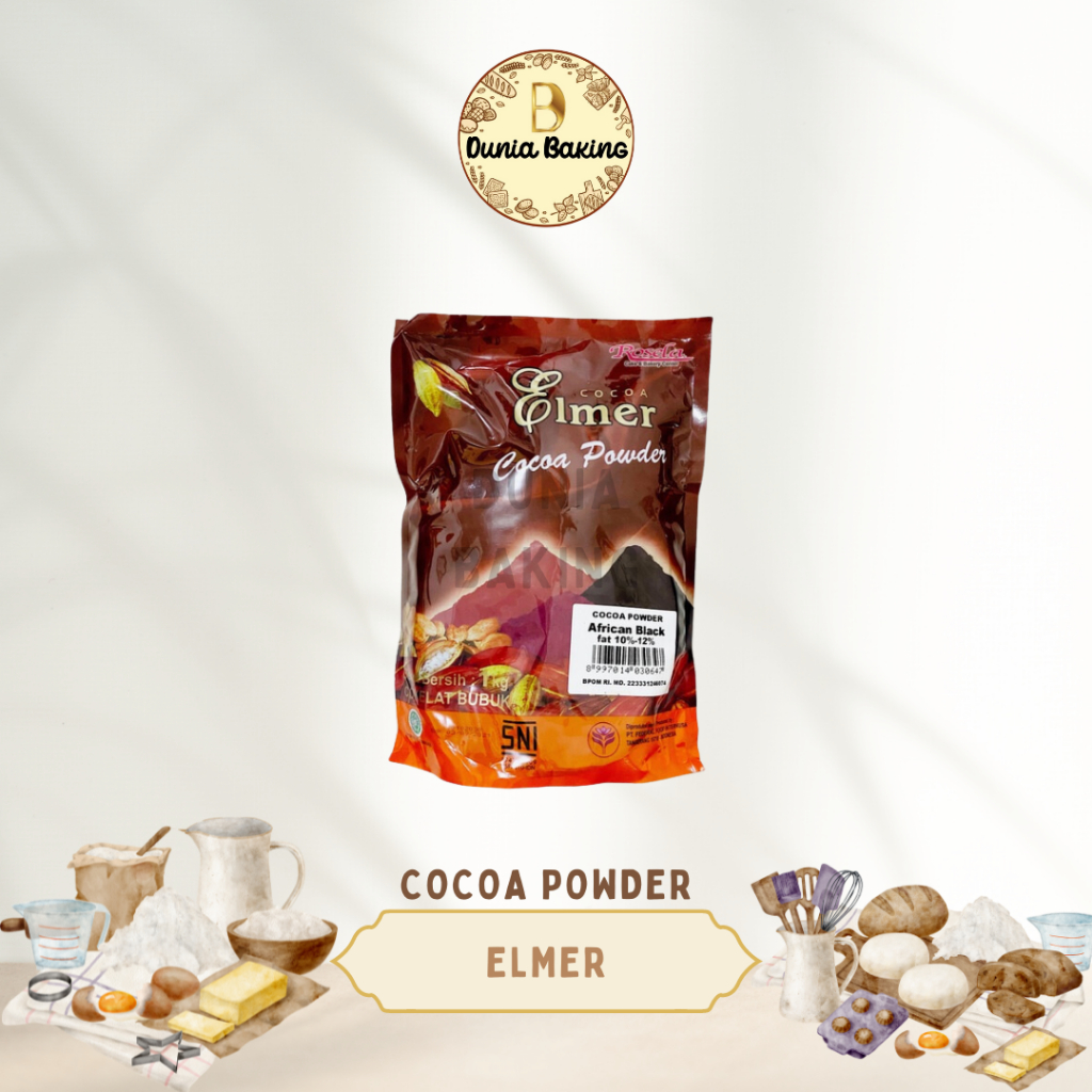 

Elmer African Black 250gr & 100gr | Coklat Bubuk | Cocoa Powder (repack)