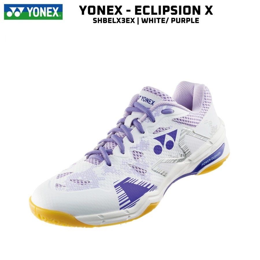 YONEX SHB Eclipsion X3 EX -SHB ELX3EX -  White Purple Sepatu Badminton (Original)