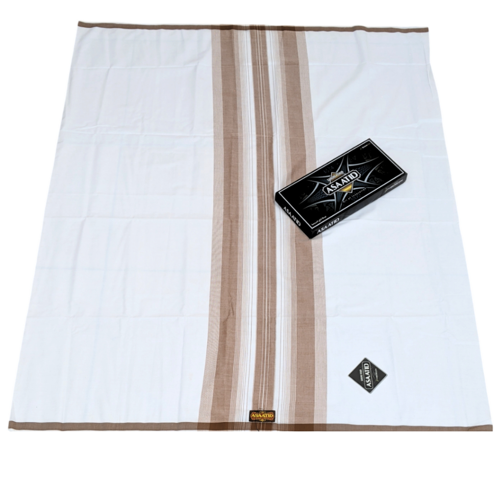 Sarung Asaatid Polos / Sarung Asaatid Putih / Sarung Putih Polos Dewasa / Sarung Putih Polos Tumpal