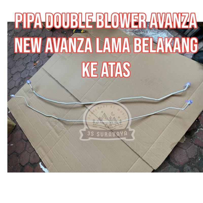 Pipa Ac Mobil selang avanza Veloz New Double Blower Belakang ke atas (Baru/New)