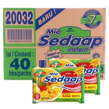 

MIE SEDAP KUAH RASA SOTO DUS (ISI40)