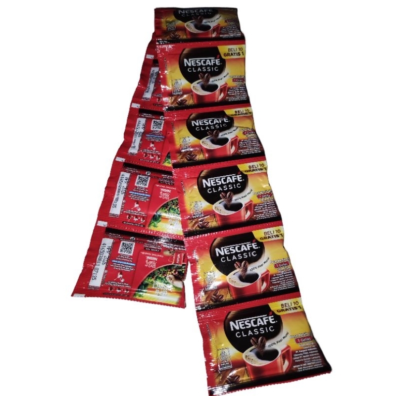 

Nescafe Classic renceng isi 10 pcs