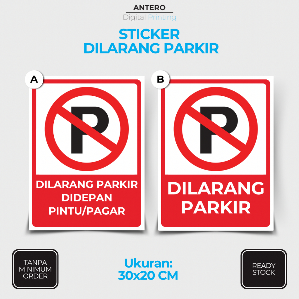 

STIKER DILARANG PARKIR | STIKER PETUNJUK DILARANG PARKIR | STIKER VINYL TAHAN AIR