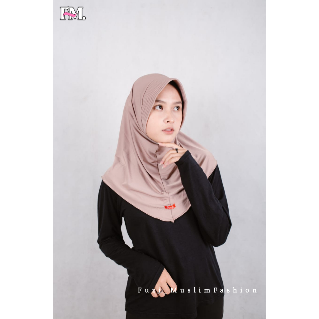 Hijab Bergo Sporty Kerudung Syar'i Jilbab Sport Polos