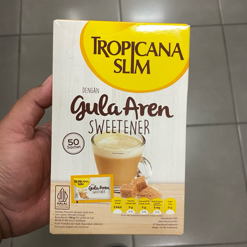 

Tropicana Slim Sweetener Gula Aren 50 sachet - Pemanis untuk Bantu Batasi Gula