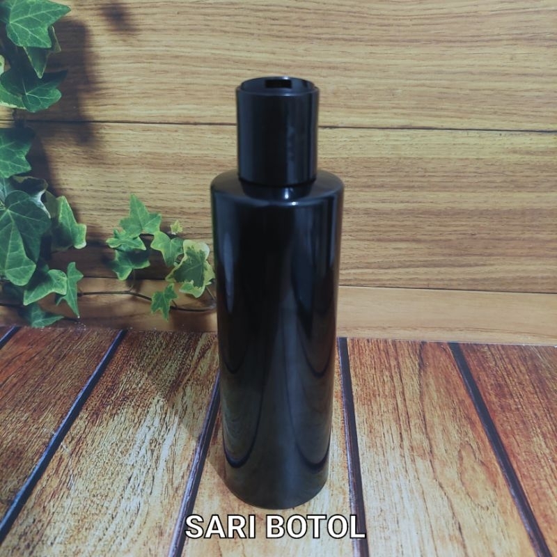BOTOL PRESSTOP 200ML HITAM TEBAL/BOTOL PLASTIK PRESSTOP DISCTOP 200 ML