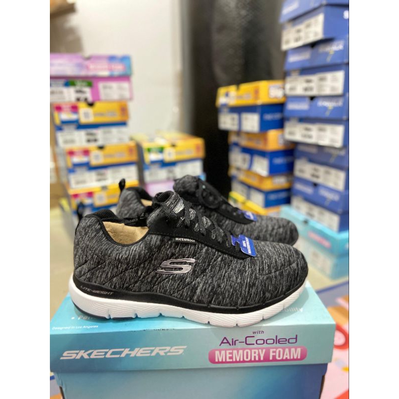 Skechers 88888400/BKGY FLEX APPEAL 3.0-JER'SEE BLACK/GRAY 38 39 40