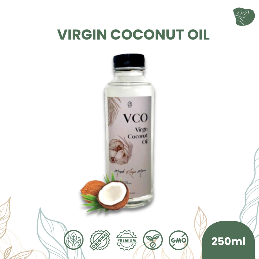 

Virgin Coconut Oil 100% Pure VCO Minyak Kelapa Murni 250 ml Edible Serbaguna
