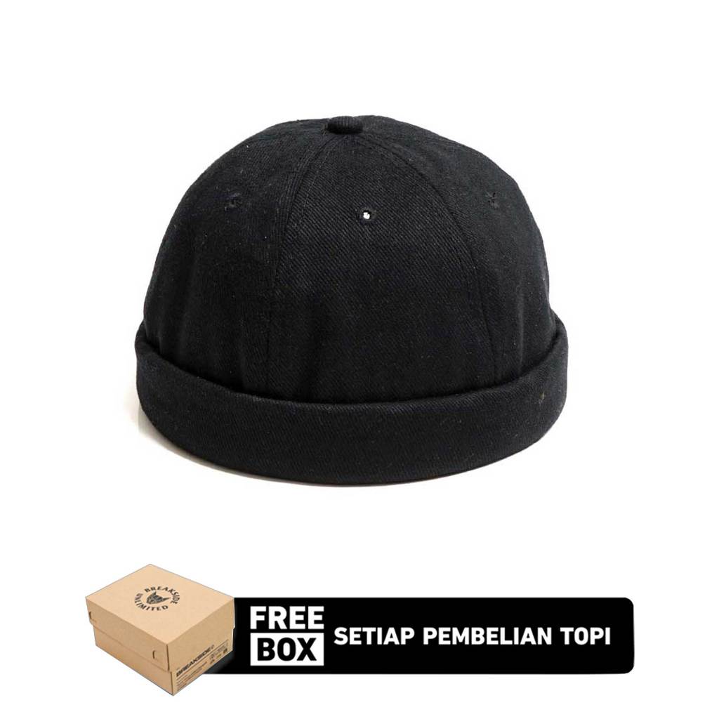 Breakside Miki Hat Contur - Black Topi Pria
