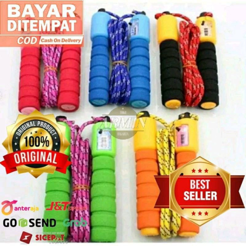 tali lompat skipping jump rope termurah outdoor dengan alat hitung,tali olahraga bagus dan murah