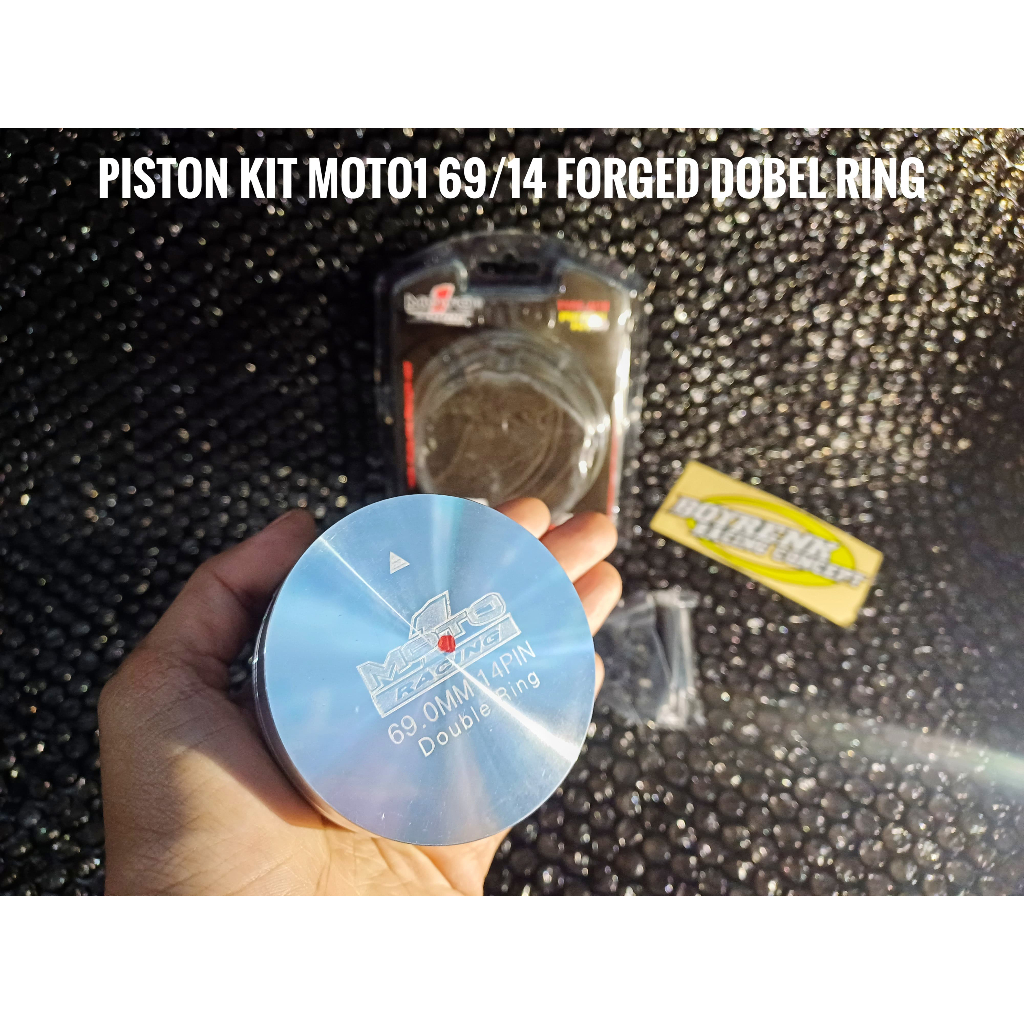 PISTON KIT SEHER SET 69 PIN 14 FORGED MOTO1