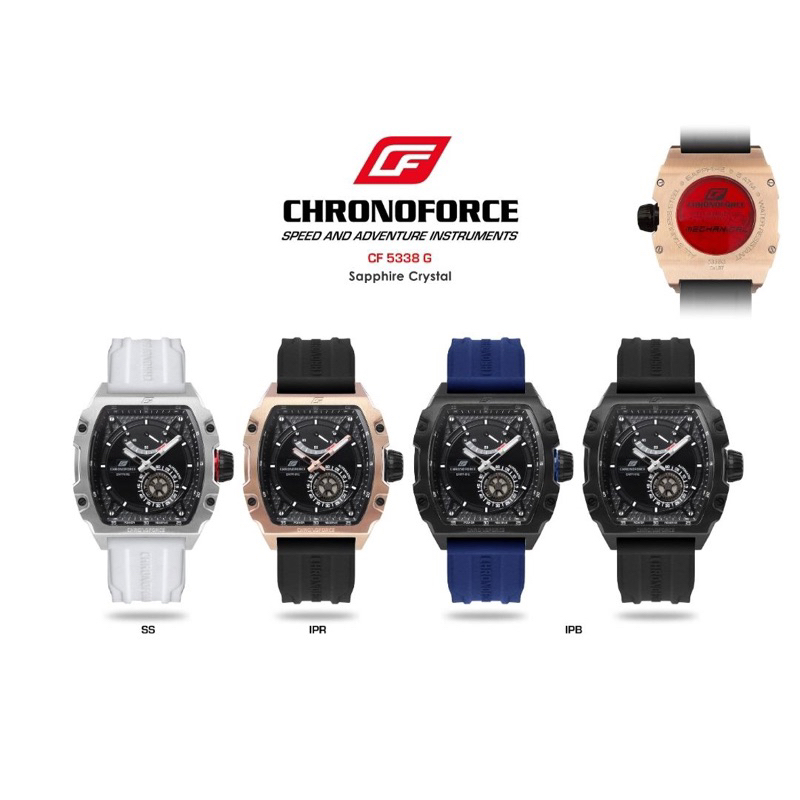 Jam Tangan Pria Automatic Terbaru CHRONOFORCE CF 5338 G Original Resmi