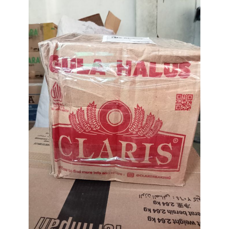 

tepung gula halus claris Kamasan saset 250 grm