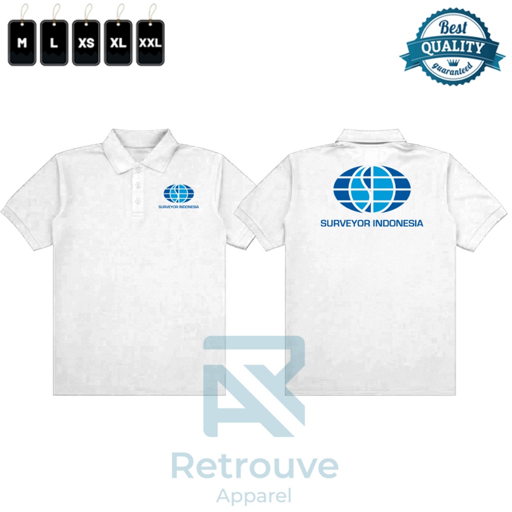 Kaos Polo Shirt Kaos Kerah Surveyor Indonesia / Kaos Wangki Pendek Surveyor