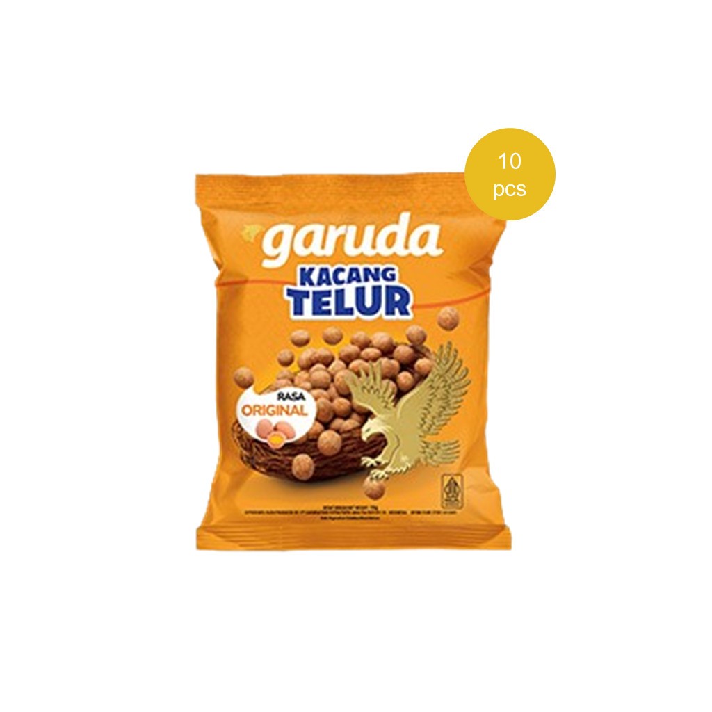 

Garuda Kacang Telur 1 Renceng 16gr x 10pcs - 1 Karton isi 12 Renceng