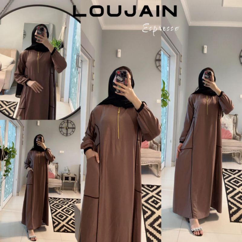 ReenaDaily LOUJAIN by FAIRUZ - Gamis Twill Premium Syar'i Dress Daster Arab Bandung