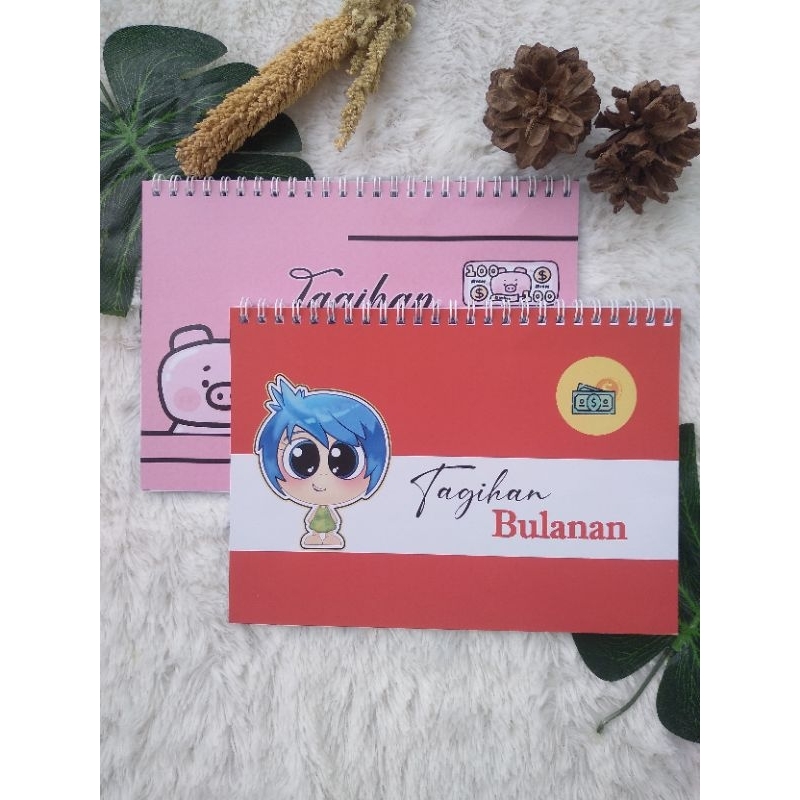 

BUKU TAGIHAN BULANAN KARTUN MERAH UK A5 JILID SPIRAL ISI 100 HALAMAN NON-CUSTOM