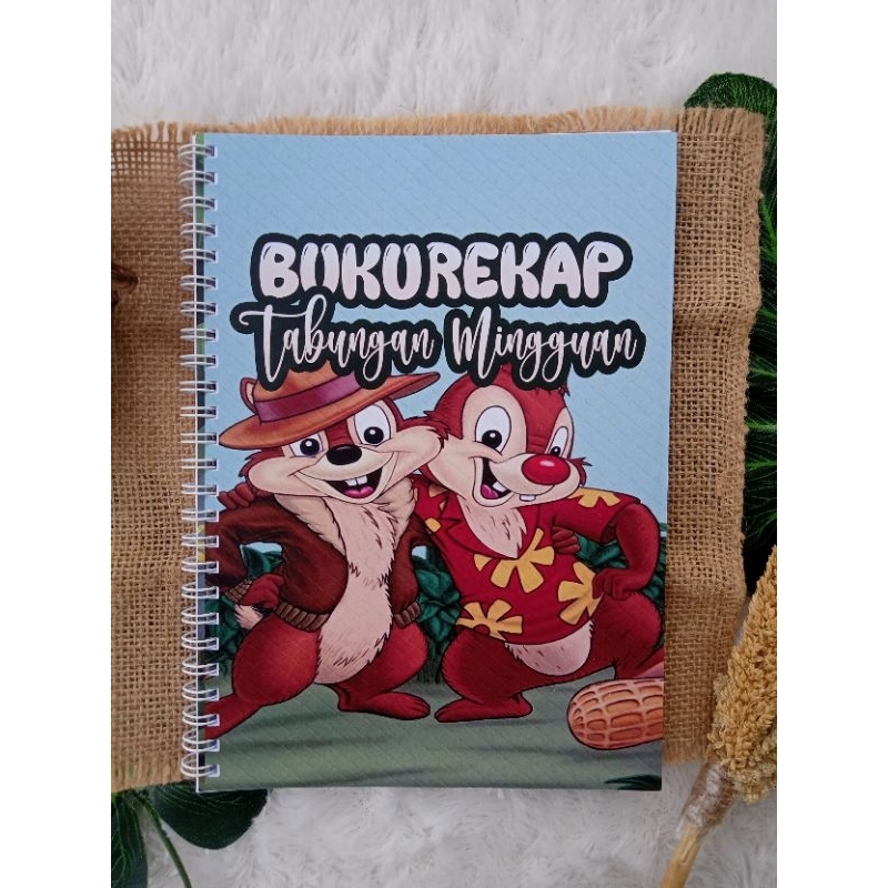 

BUKU REKAP TABUNGAN MINGGUAN KARTUN UK A5 JILID SPIRAL ISI 100 HALAMAN NON-CUSTOM