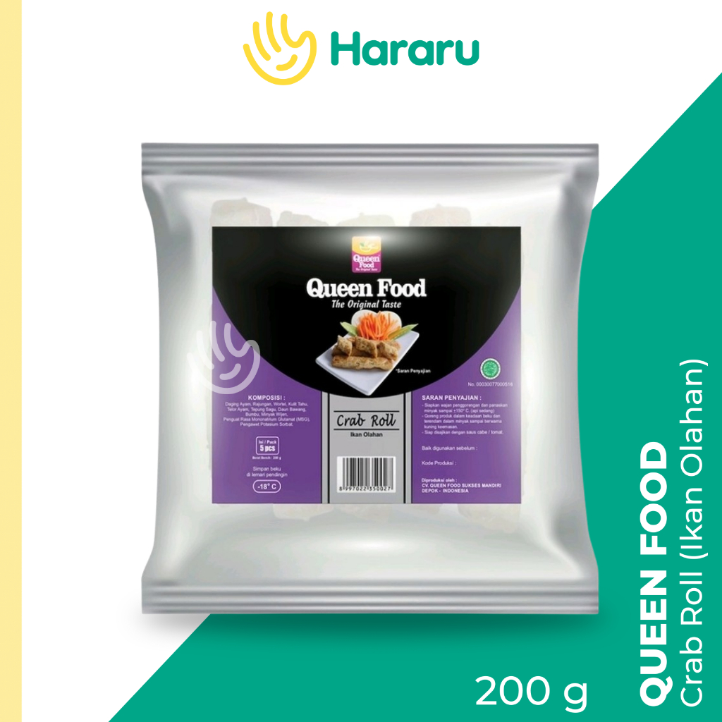 

Queen Food Crab Roll Bento | Nugget Kani Roll Ikan Olahan