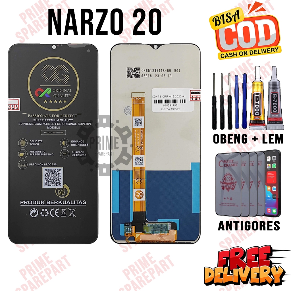 Lcd REALME NARZO 20 Original Oem Lcd Touchscreen REALME NARZO 20 Fullset
