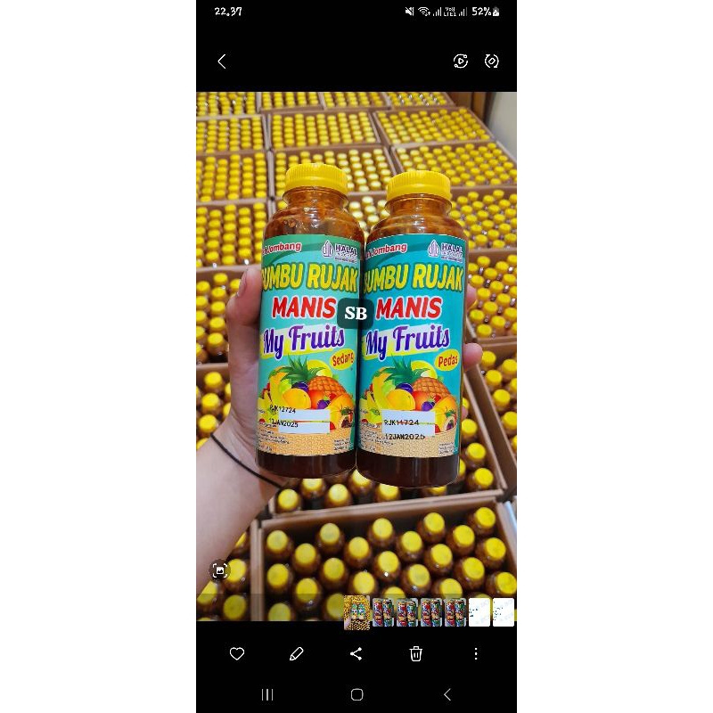 

Bumbu rujak Manis Asli kental 335gr