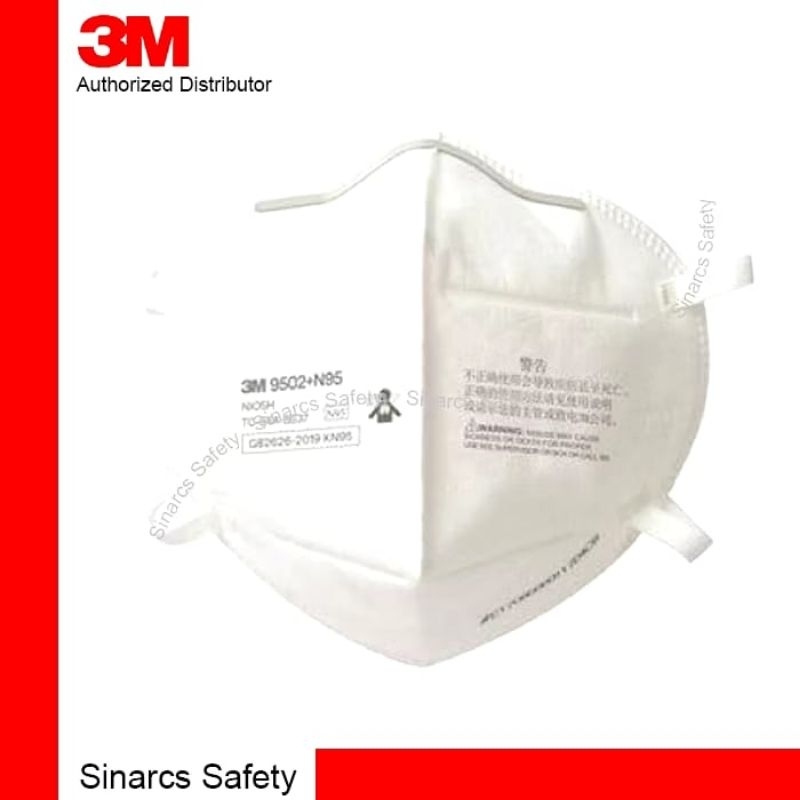 MASKER 3M 9502+ KN95 9502 100% ORIGINAL BERTANDA