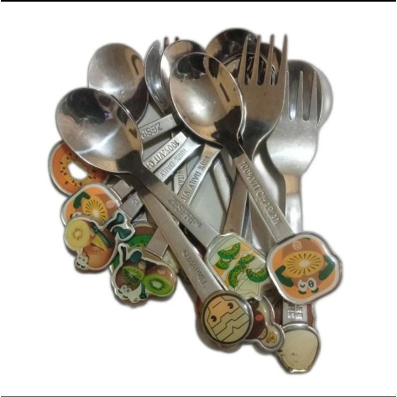 sendok makan anak karakter Stainless steel